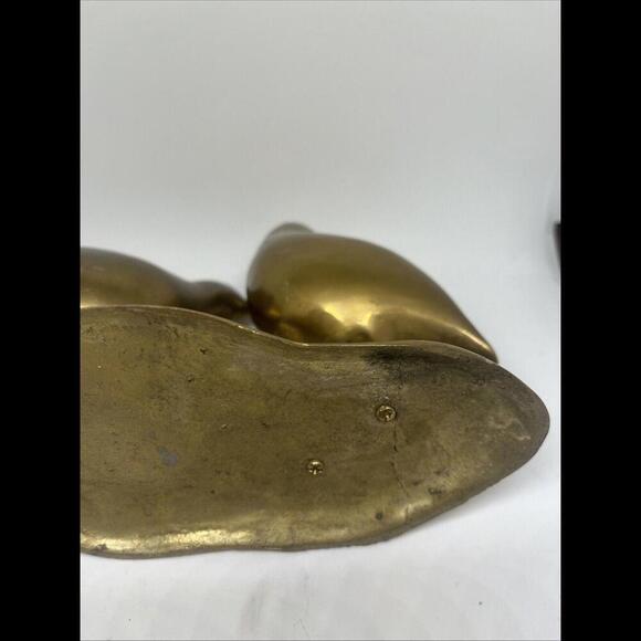 Beautiful Vintage Bjan modernist birds brass sculture figurine Unmarked Rare - Picture 5 of 8